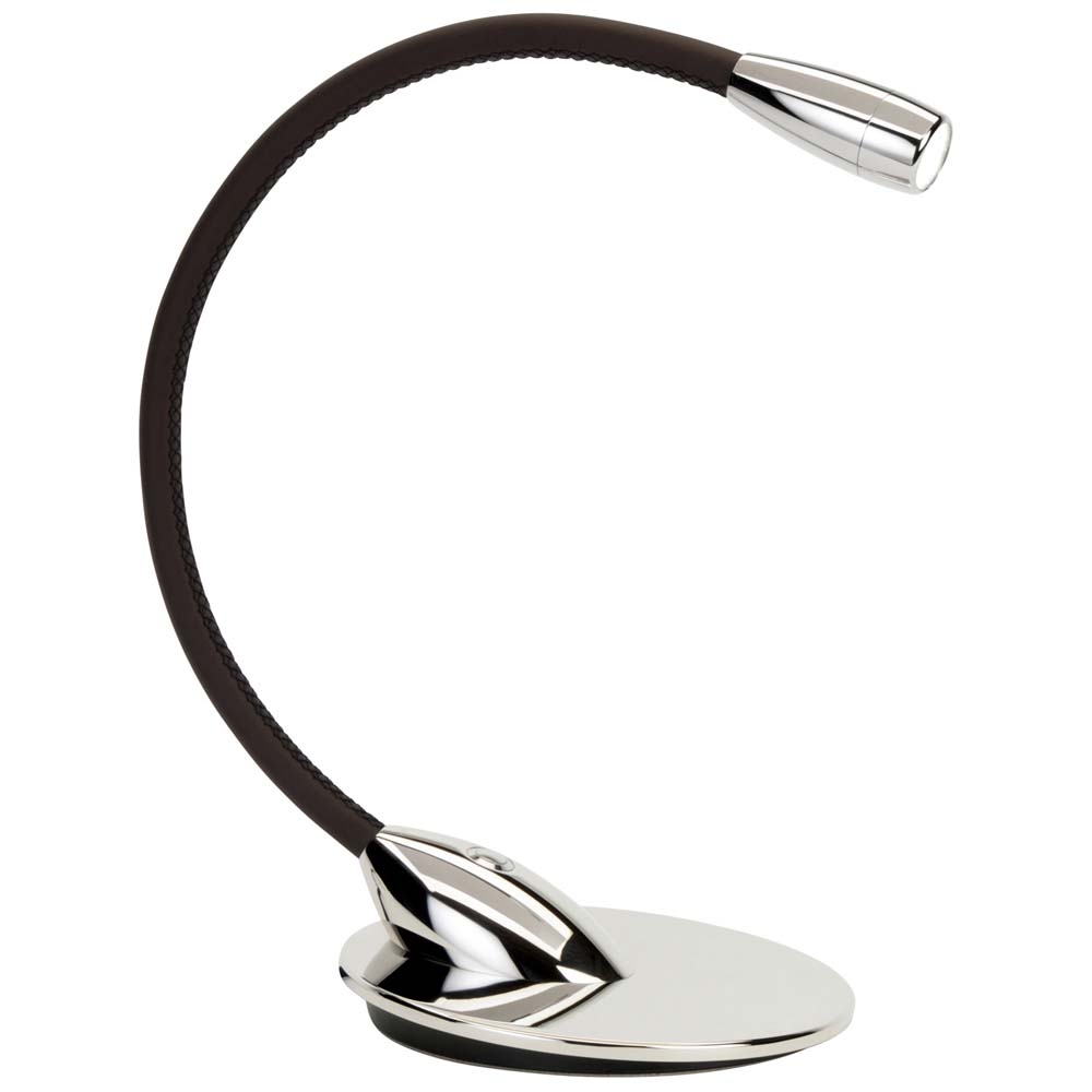 Beadlight – Jet Stream Table Lamp – Nickel & Chocolate – Chrome – Aluminium  – 45cm
