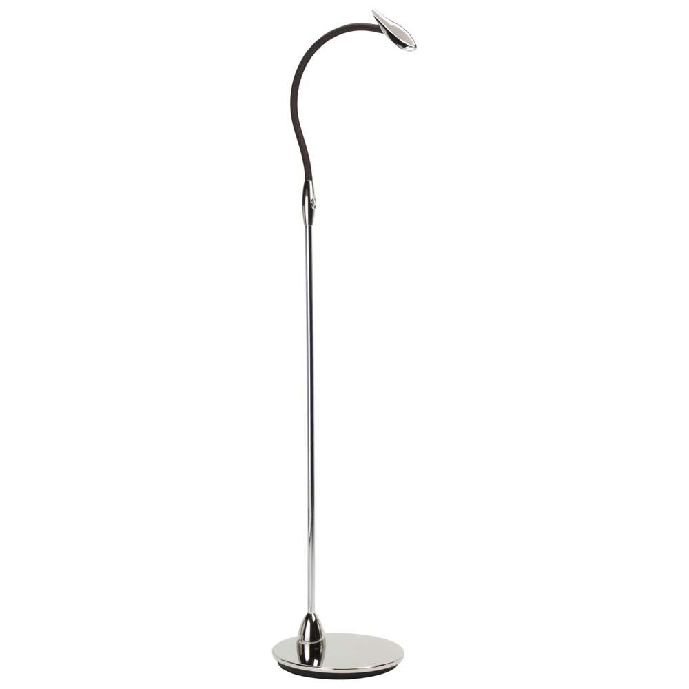 Beadlight – Maestro Floor Lamp – Nickel & Chocolate – Chrome – Aluminium  – 135cm
