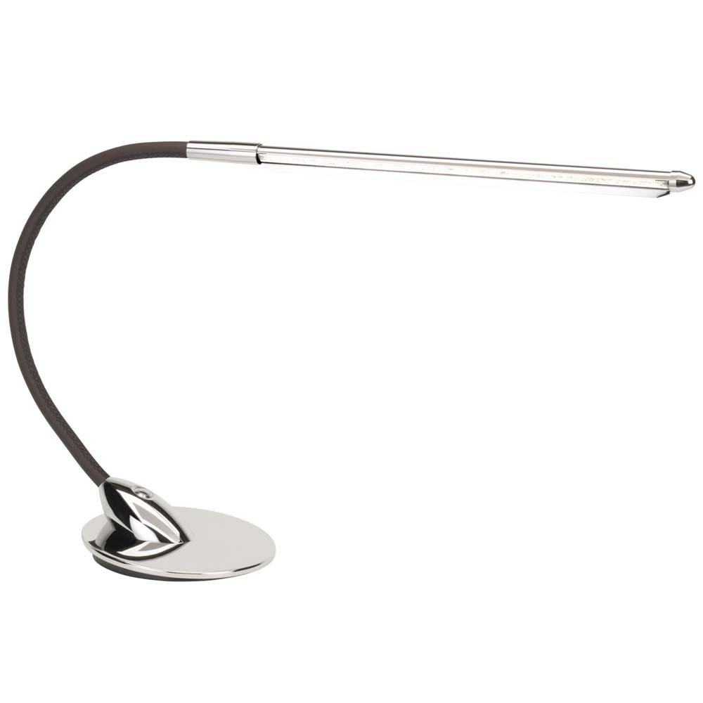 Beadlight – Wand Table Lamp – Nickel & Chocolate – Chrome – Aluminium  – 45cm
