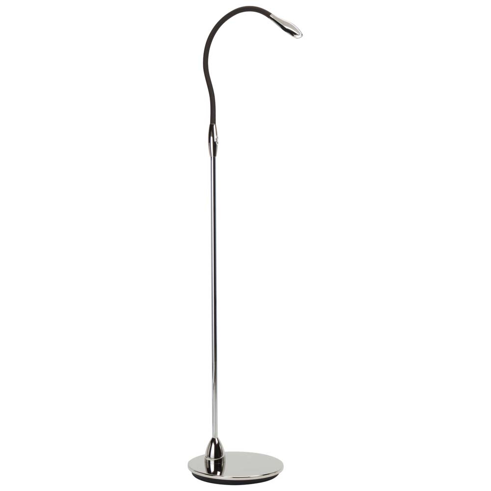 Beadlight – Zonda Floor Lamp – Nickel & Chocolate – Chrome – Aluminium  – 135cm