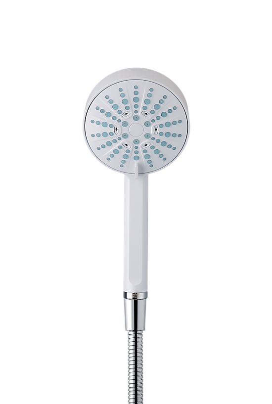 Mira Beat 11cm Four Spray Showerhead White