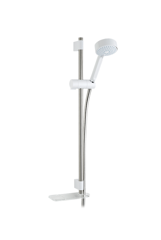 Mira Beat Fittings Kit with 1.25m Hose White/Chrome