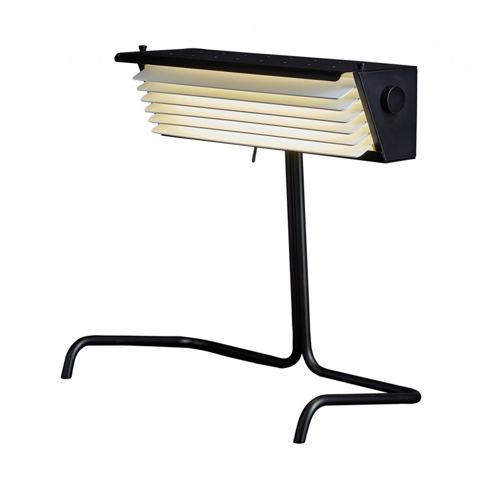 Biny – Table Lamp Black Body & White Blinds – Dcw – Indor