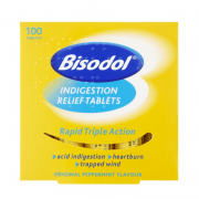 Bisodol Indigestion Relief 100 Tablets – Caplet Pharmacy
