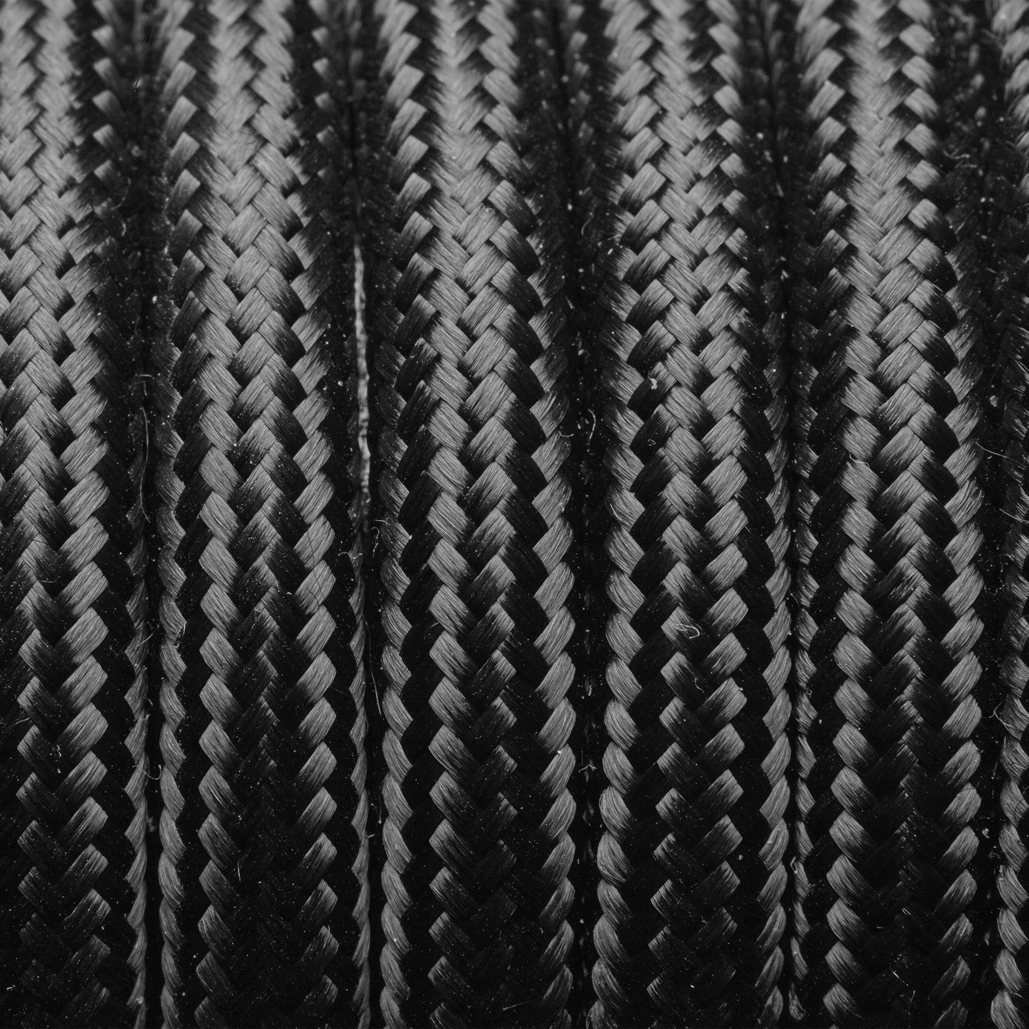 Industville – Fabric Flex – 3 Core Braided Cloth Cable Lighting Wire – Fabric Flex Cable – Black Colour – Braided Woven Cloth Material – 100 CM