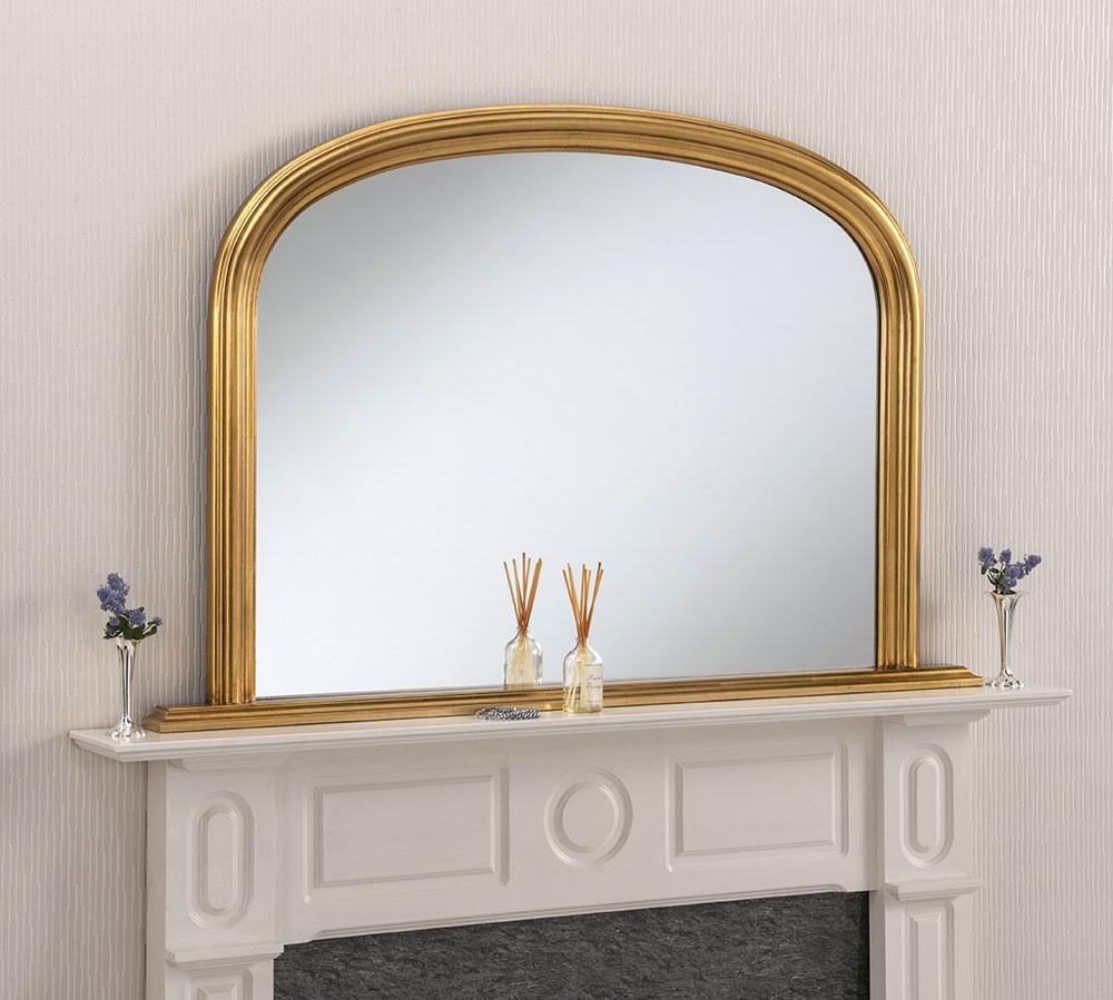 Britannia Overmantle Blenheim Mirror – Silver – Gold – 119cm x 79cm – Gold – Overmantle Mirrors – Britannia Mirrors – Stylishly Sophisticated