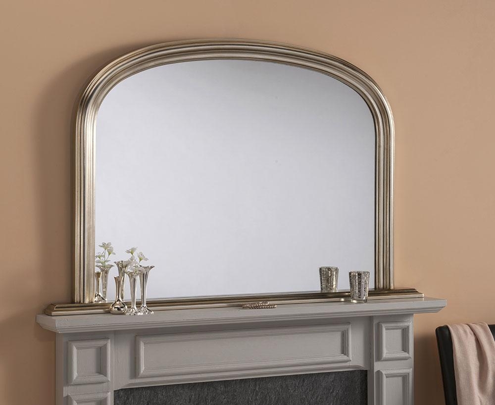 Britannia Overmantle Blenheim Mirror – Silver – Gold – 119cm x 79cm – Silver – Overmantle Mirrors – Britannia Mirrors – Stylishly Sophisticated