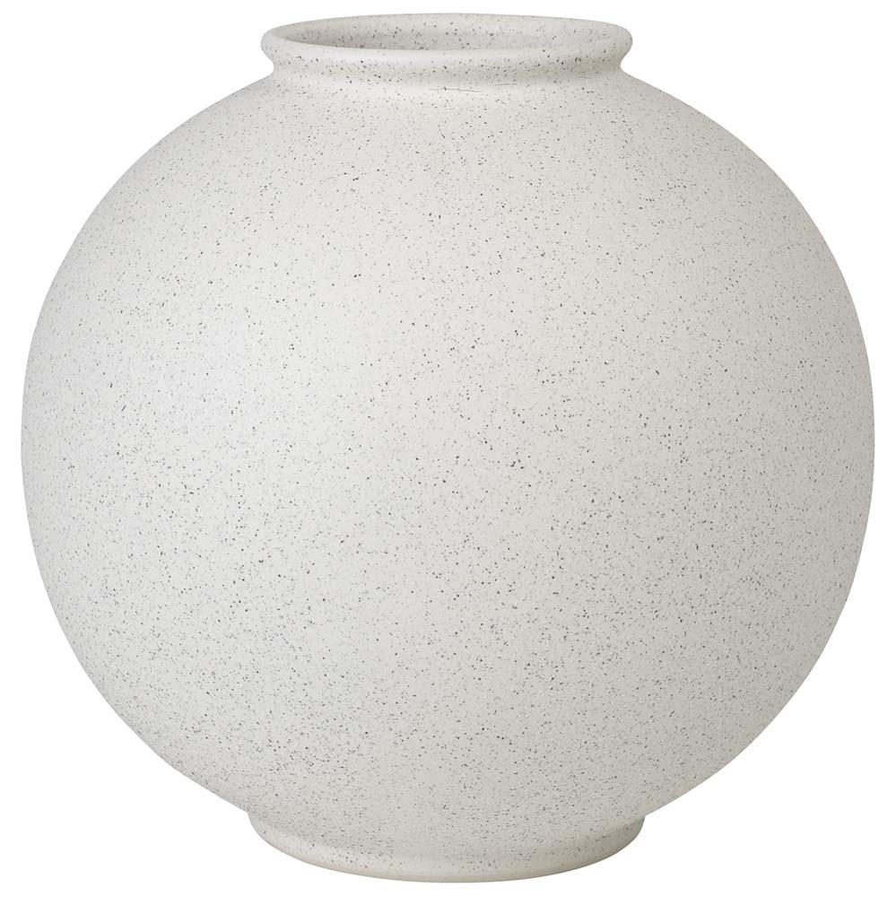 Blomus – Rudea Round Vase – Lily White – Small – White – Ceramic – 22 x 22.5 cm