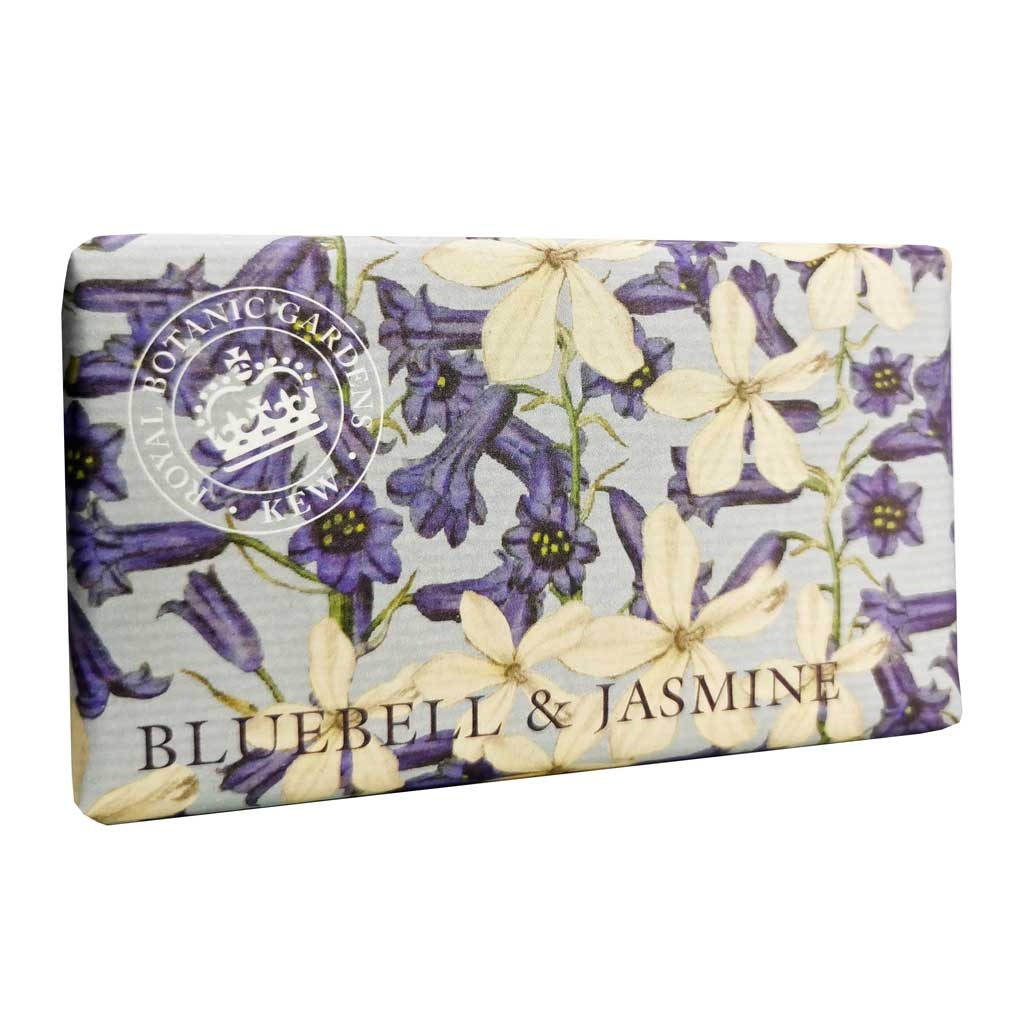 Kew Gardens Bluebell & Jasmine Soap – 240g – Luxury Fragrance – Premium Ingredients – The English Soap Company