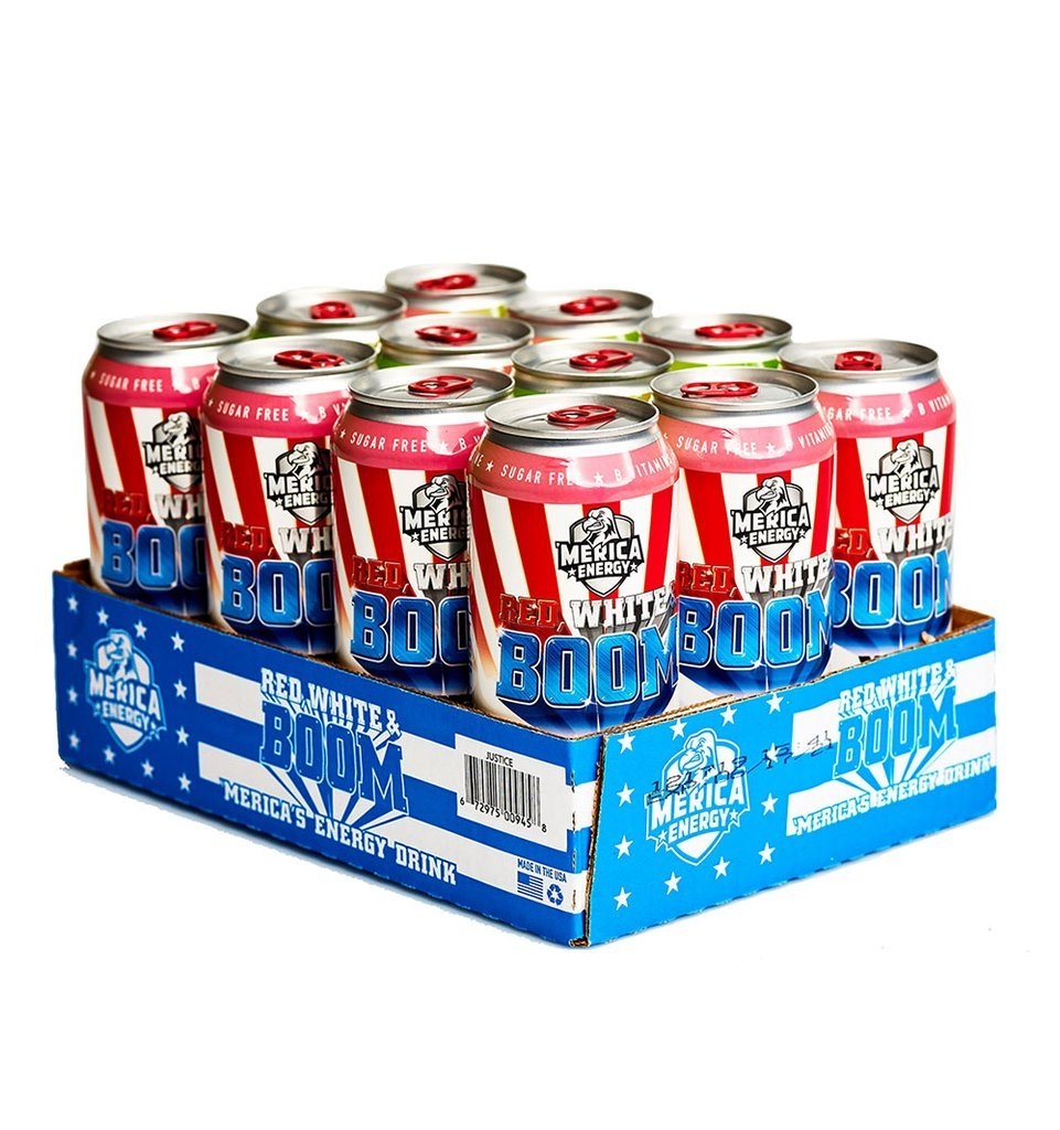 Merica Energy Identical Dozen (12 Cans) – Ready To Drink – Professional Supplements & Protein From A-list Nutrition