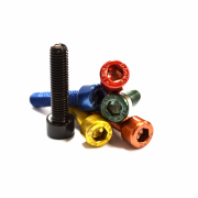 Unite Stem Cap – Coloured Bolts Gold