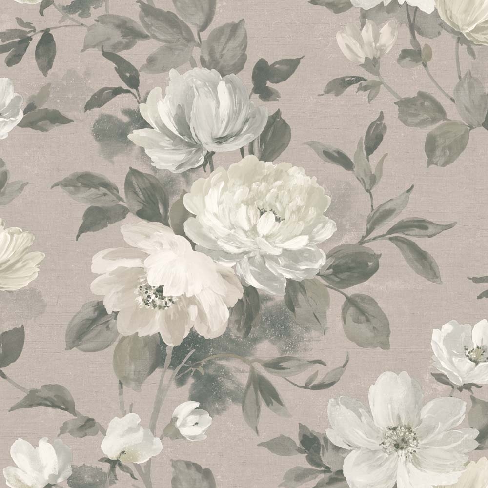 Borastapeter – In Bloom Peony 7225 Wallpaper – Light Pink  / Green / White – Non-Woven – 53cm x 10 m.05 Meters