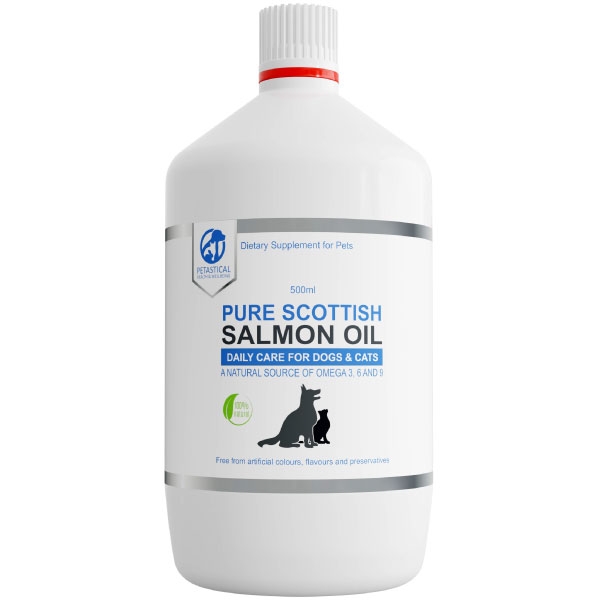 Petastical Pure Scottish Salmon Oil for Dogs and Cats (500ml)