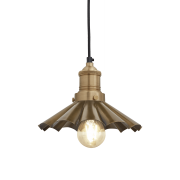 Industville – Brooklyn Umbrella Pendant – 8 Inch – Ceiling Light – Light Shade – Brass Colour – Brass Material – 16.5 CM X 20 CM X 20 CM