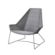 Breeze – Highback Chair Light Grey – Outdoor Armchair – Cane Line – Indor