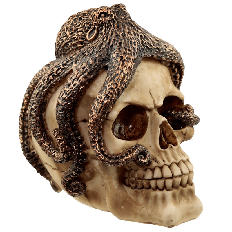 Bronze Octopus Skull Ornament | Home Décor | Planet Merch