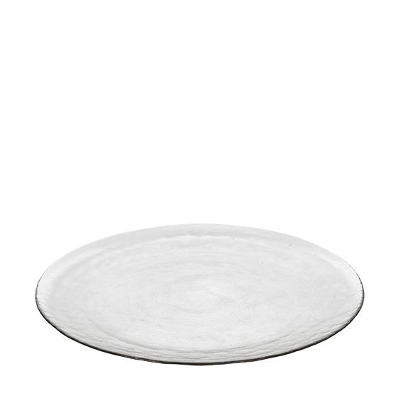 Broste Copenhagen Large ‘Hammered’ Glass Plate