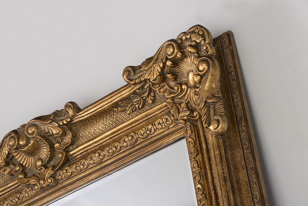 Britannia Grand Buckingham Baroque Large Mirror – Gold – Antique Silver – Bright Silver – Black – White – 201cm x 100cm OR 224cm x 142cm – Gold 201cm