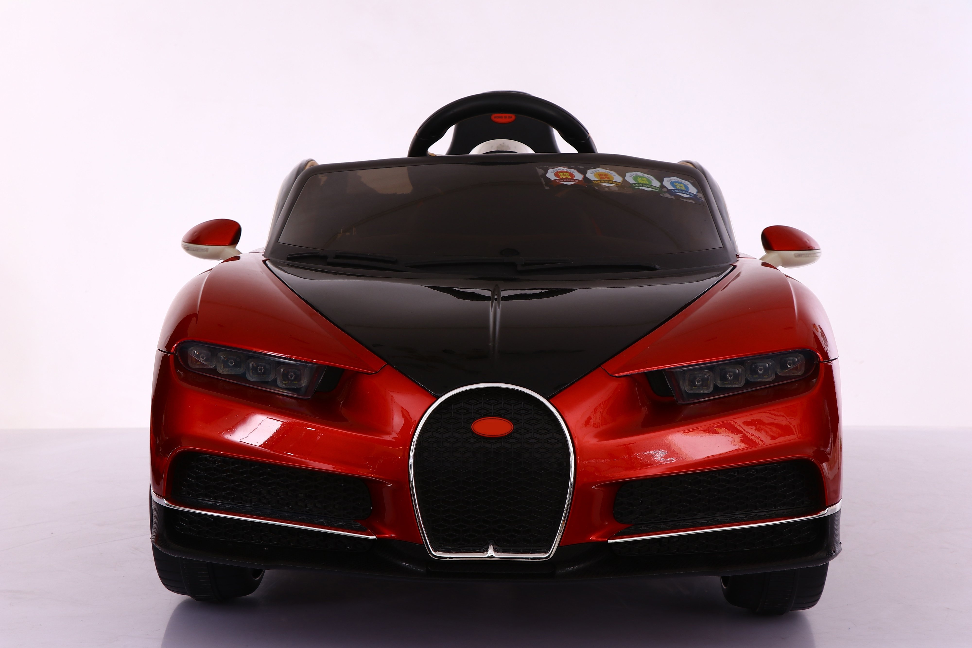 Licensed Bugatti Chiron Style Kids Ride On Car 12V Remote control – Red