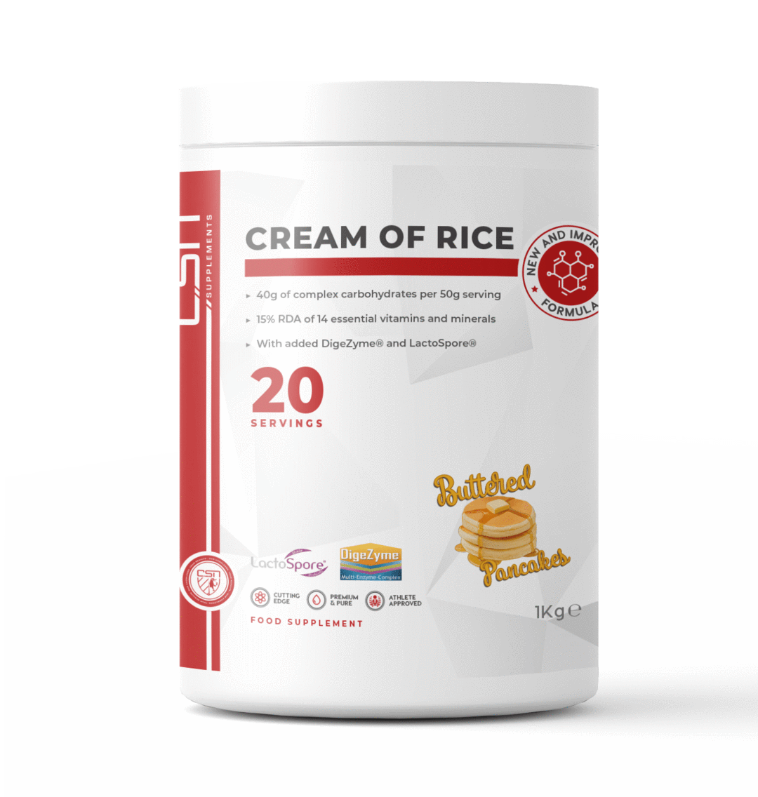 CSN Cream of Rice 1KG 20 Servings – Apple Crumble & Custard – Load Up Supplements