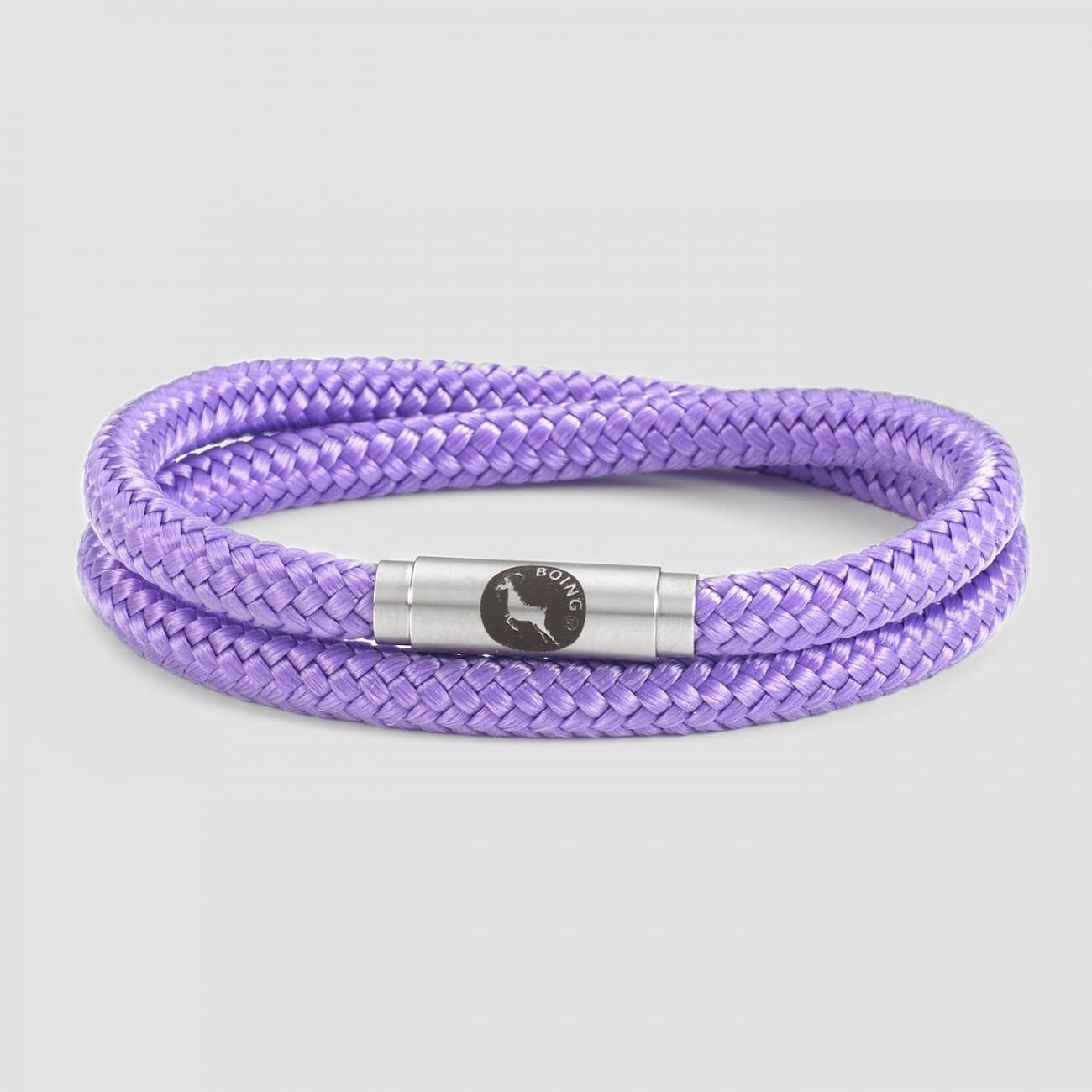 Lavender – Silver – Double Wrap – Boing Apparel- Boing Jewellery