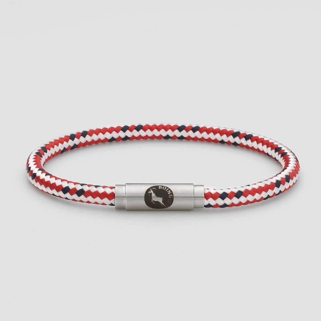Red Run – Silver – Single Wrap – Boing Apparel- Boing Jewellery