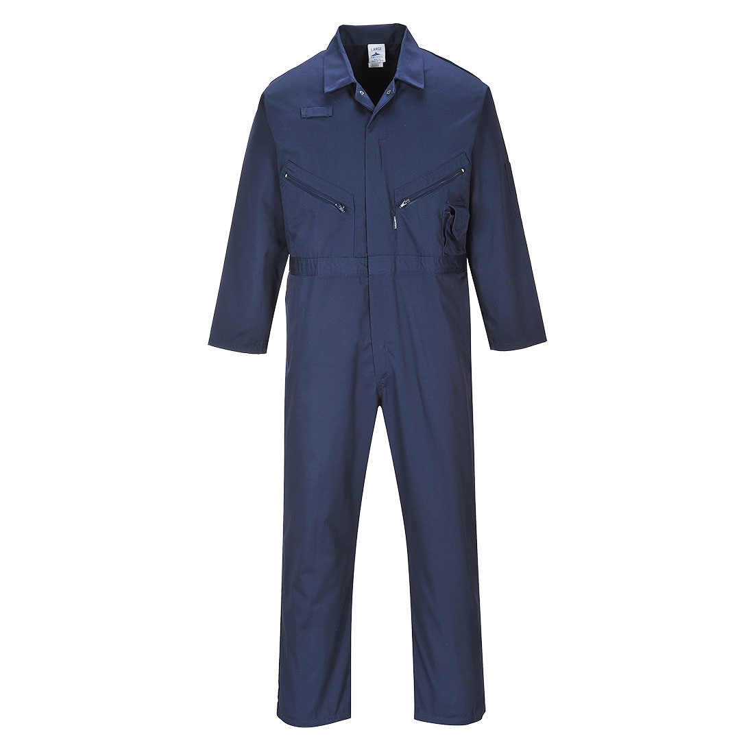 Zip Coverall Navy – Navy – XL – Work Safety Protective Equipment – Portwest – Regus Supply
