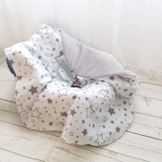 Baby Car Seat Blanket – Velvet – Galaxy – evCushy