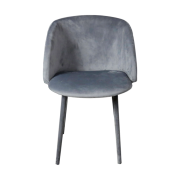 Grey Velvet Covered Dining Chair (set of 2) by Native Home & Lifestyle – Furniture & Homeware – The Luxe Home