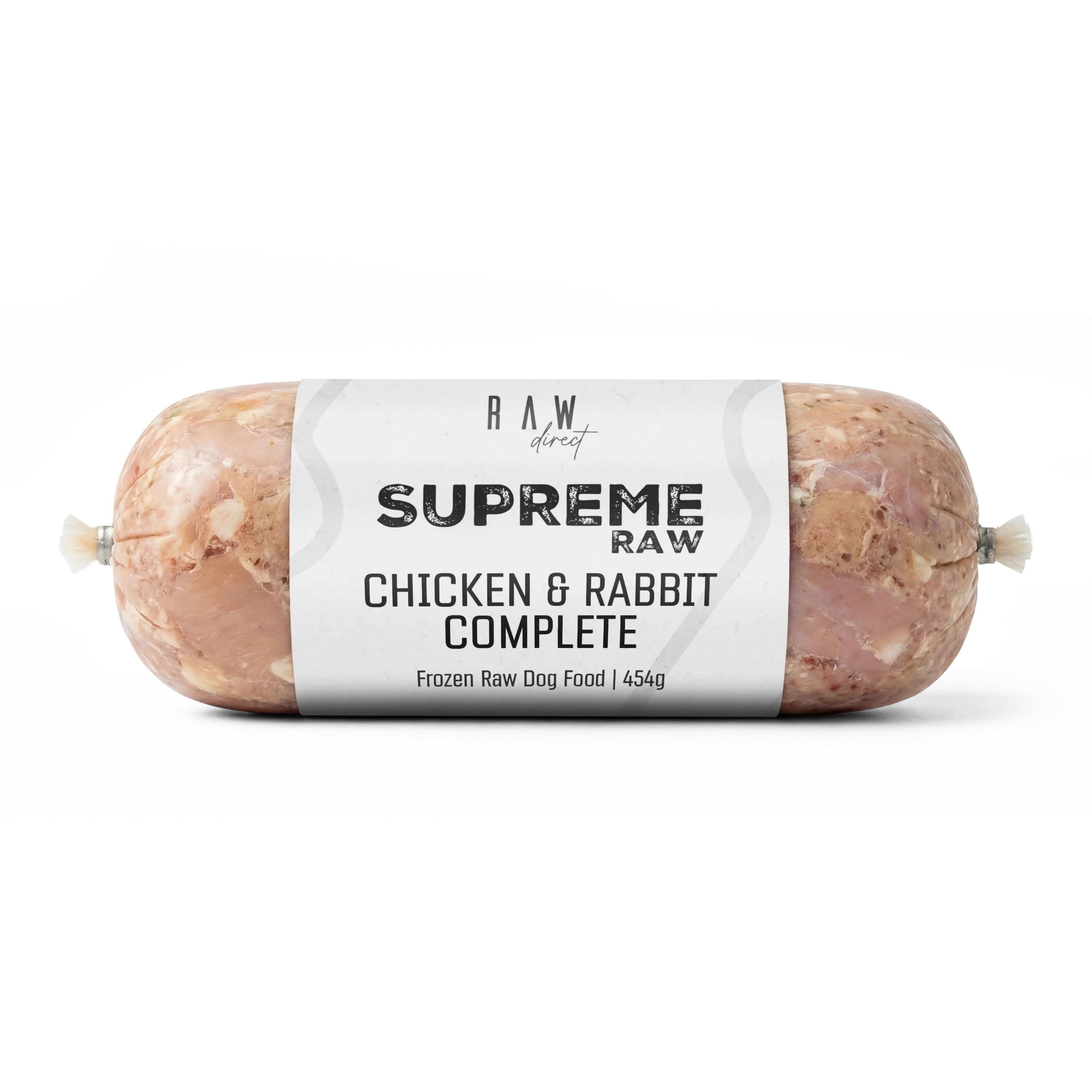 Supreme Chicken & Rabbit Complete – 454g – 80/10/10 – BARF – 30 – 13.6kg – Premium Raw Dog Food For Balanced Nutrition – Raw Direct