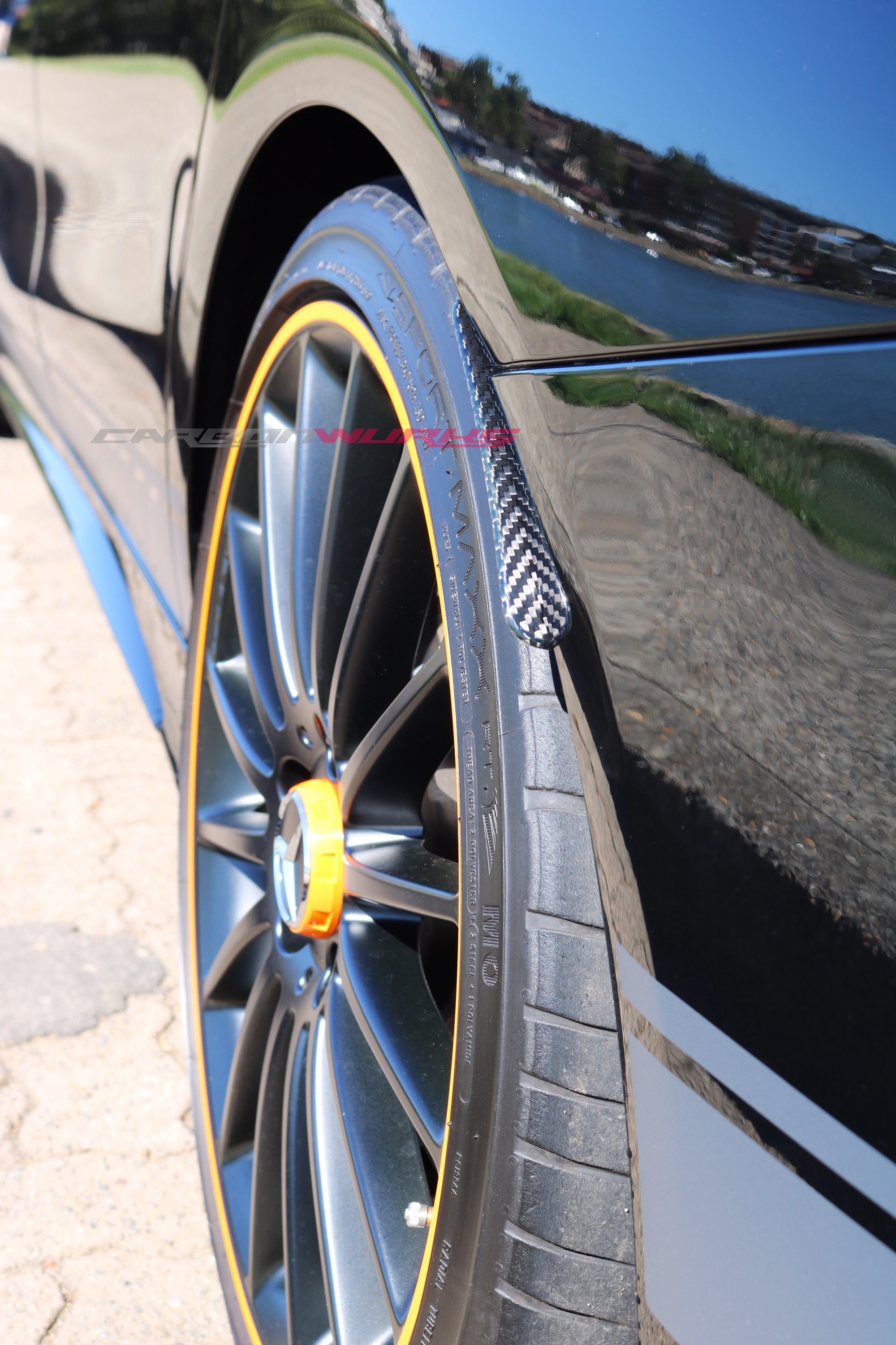 CLA Class Carbon Fibre Rear Splash Guards