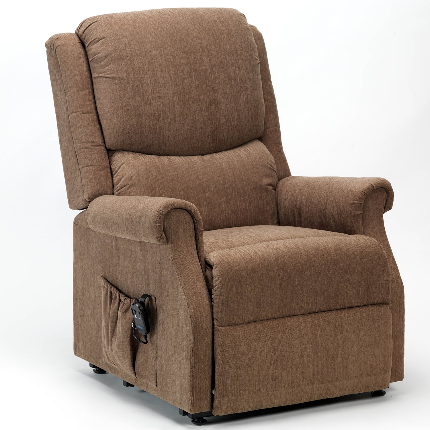 Indiana Single Motor Standard & Petite Riser Recliner Chair – Mushroom