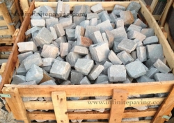 Kandla Grey Cobbles/Setts 200x100x40-60mm – Indian Sandstone – Infinite Paving