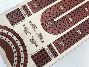 Cribbage 4 Track in Whitewood