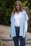 Cardi-Gilet Sky Blue / One Size by Pink Avocet