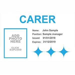 Carers ID Card Design 2 – Healthcare ID Cards – PCL Media