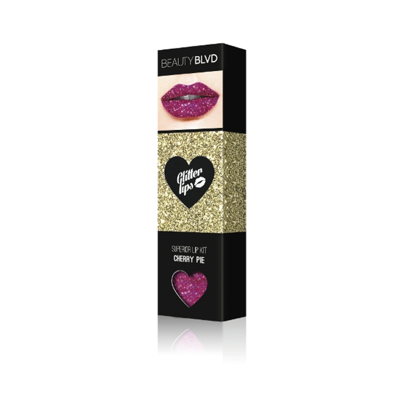 Beauty BLVD Glitter Lips Superior Lip Kit – Cherry Pie