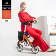Art Line Space LX Rollator 4 Wheel Walker, Cloud – Mobility Solutions – Seacroft Mobility