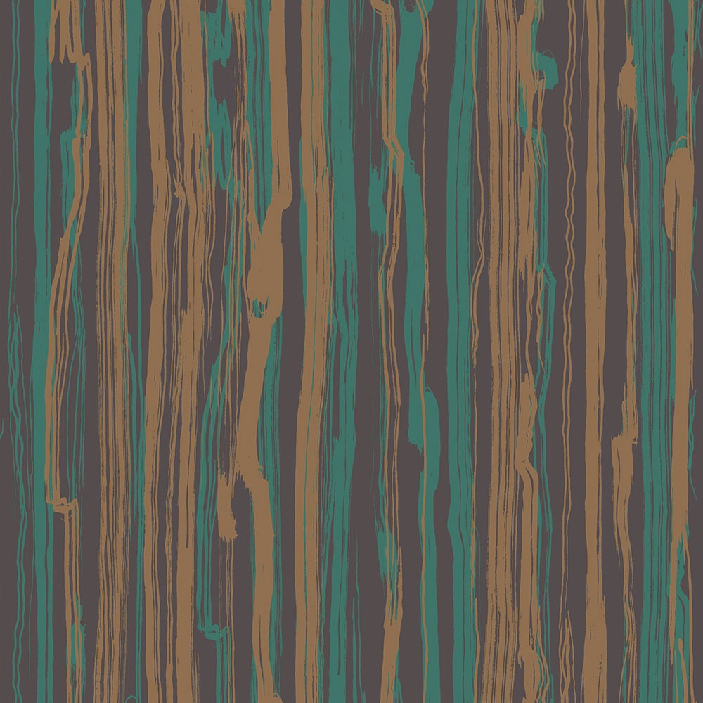 Cole and Son – Curio Strand 107/7036 Wallpaper – Brown / Orange / Turquoise – Non-Woven – 53cm