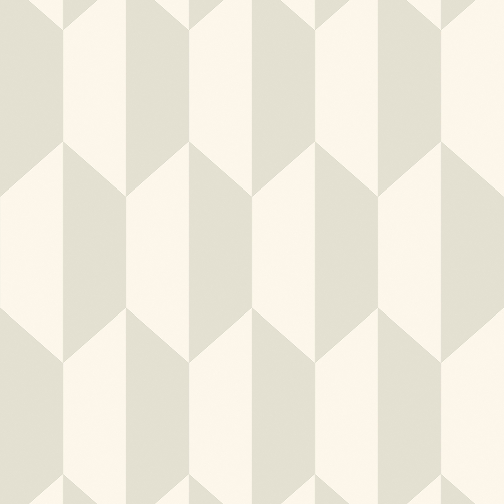 Cole and Son – Geometric II Tile 105/12052 Wallpaper – Cream / Pale Green – Non-Woven – 53cm