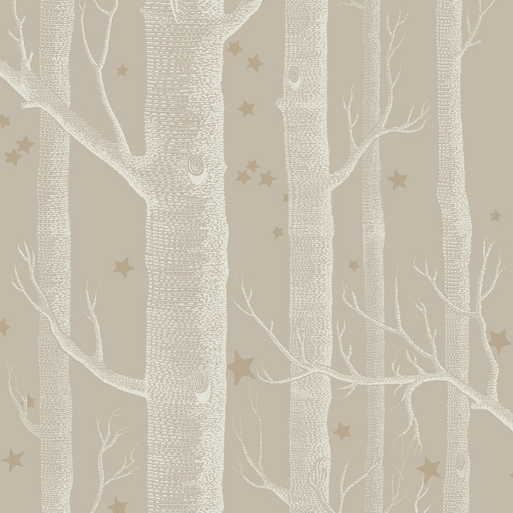 Cole and Son – Whimsical Woods & Stars 103/11047 Wallpaper – Brown / Grey – Non-Woven – 52cm