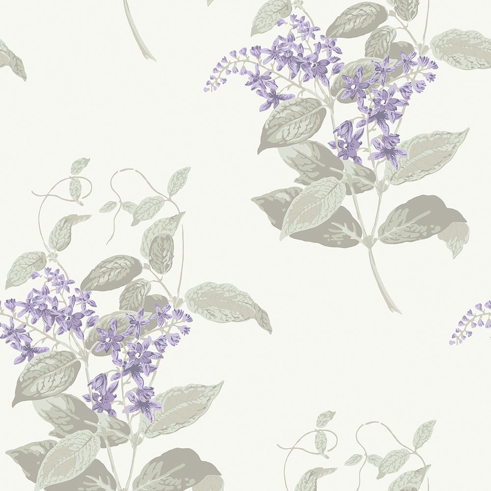 Cole and Son – Archive Anthology Madras Violet 100/12057 Wallpaper – Beige / Purple – Non-Woven – 52cm
