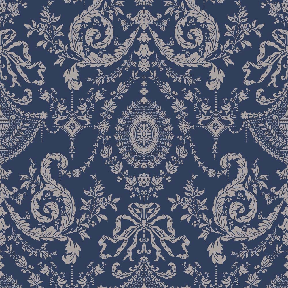 Cole and Son – Archive Traditional Woolverston 88/10043 Wallpaper – Blue – Non-Woven – 53cm