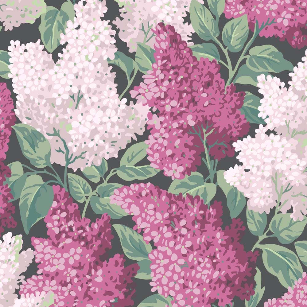 Cole and Son – Botanical Lilac 115/1001 Wallpaper – Pink / Green – Non-Woven – 52cm