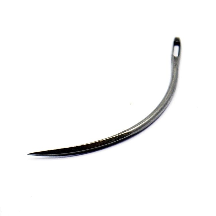 H.Webber – Heavy Gauge Curved Collar Needle (Half Moon) – Single – Silver Colour – Textile Tools & Accessories