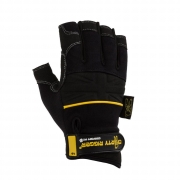 Dirty Rigger – PPE – Dirty Rigger Comfort Fit Fingerless Rigger Glove -V1.6- Size Xl – Ref 262-1-136 – Black / Yellow – X-Large