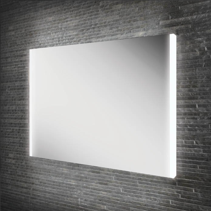 HiB Connect – Rectangular LED Illuminated Bathroom Mirror – Connect 80: H60 x W80 x D6cm – HiB LED Illuminated Bathroom Mirrors – Stylishly