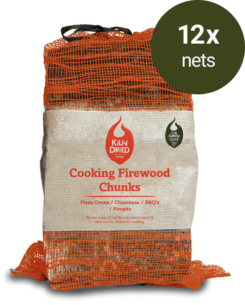 Cooking Firewood Logs – 360L – Smokin’ – Green Olive Firewood