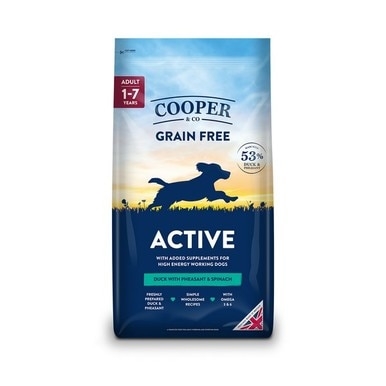 Cooper & Co. – Active Grain Free – Duck, Pheasant & Spinach – 1.5 kg