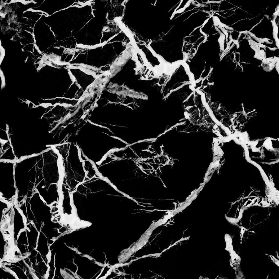 Coordonne – Essentia Marble Black Wallpaper – Black / White – Non-Woven – 50cm x  9 m
